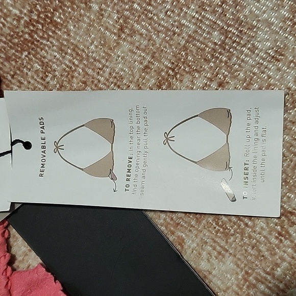 VIX Paula Hermanny Pink Laser Cut Scales Bandeau TOP with Sleeves - Size L D Cup - Picture 12 of 16